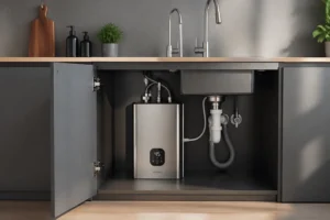 Chauffe-eau instantané compact installé sous évier cuisine, avis consommateurs avantages inconvénients