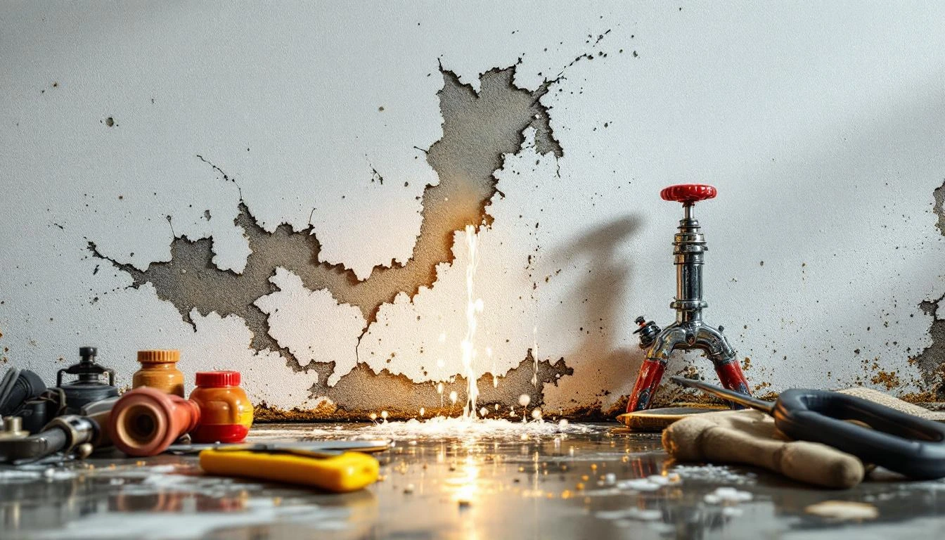 Colmater une fuite d&rsquo;eau sous pression