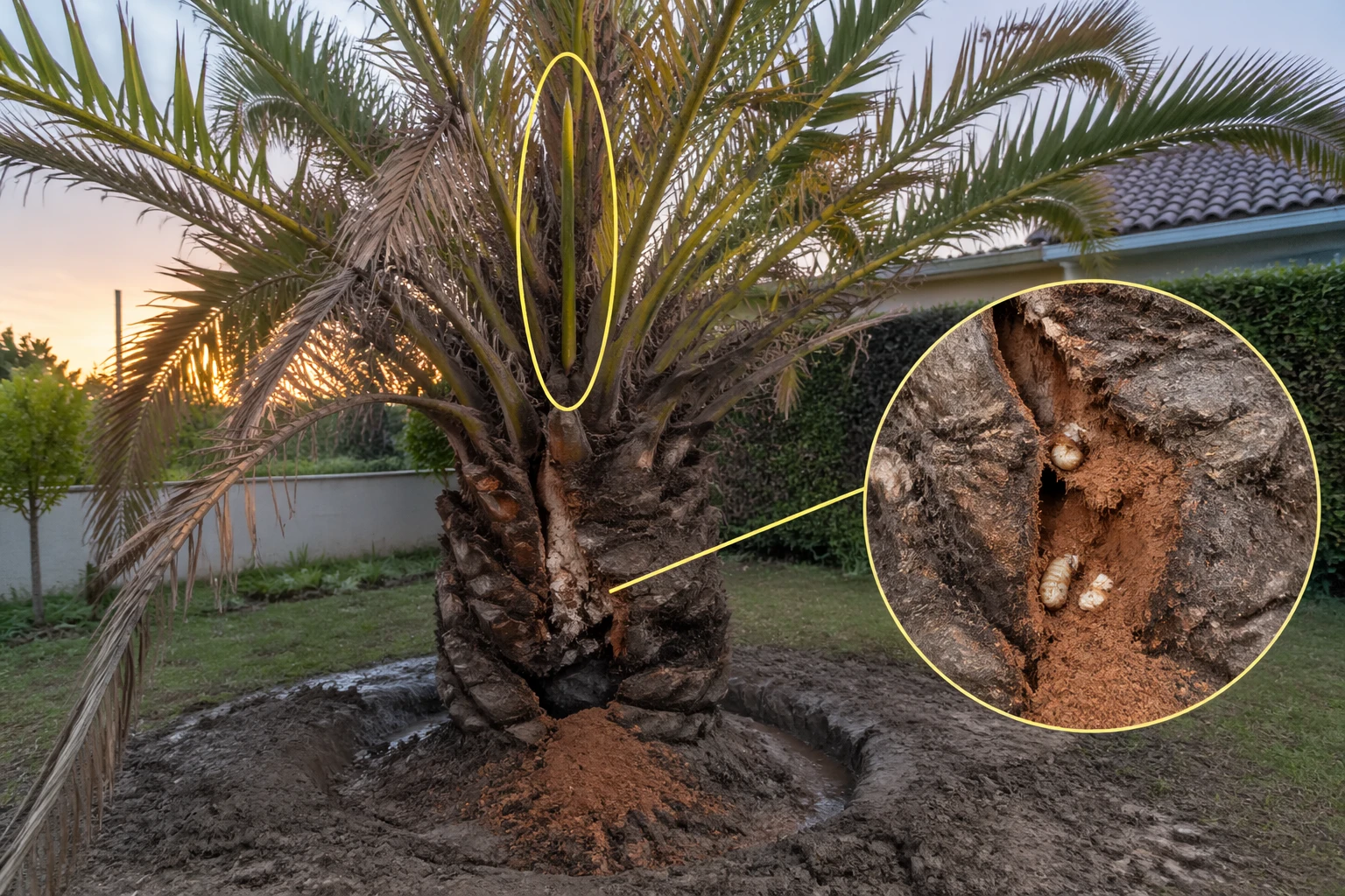 Palmier mort ou pas : Test du cœur pour le sauver