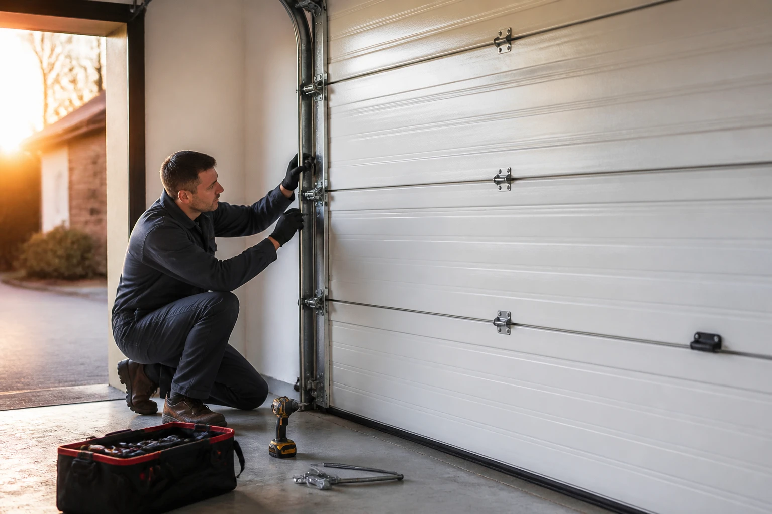 Problème de porte de garage sectionnelle : causes et solutions