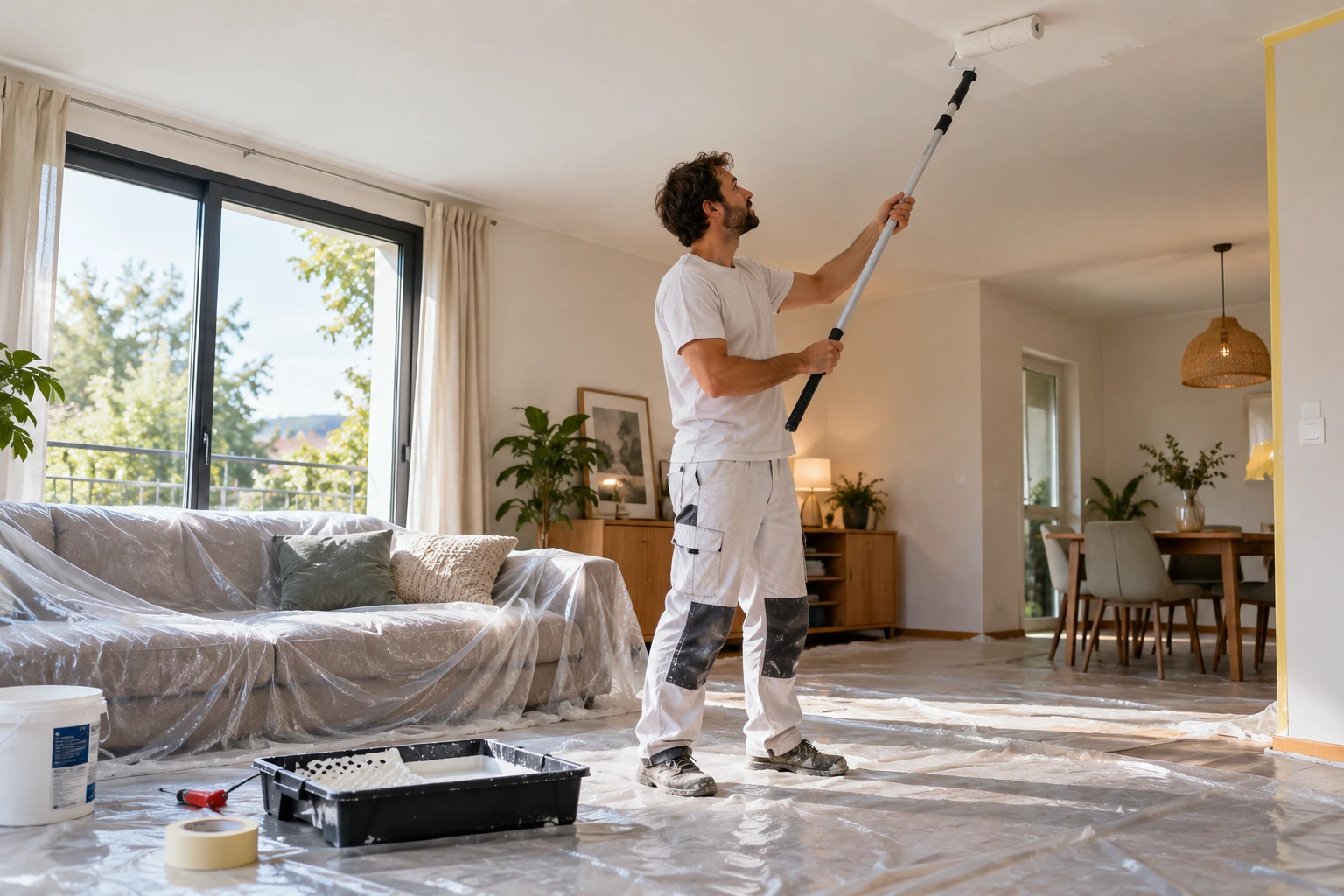 Comment peindre un plafond sans traces : la méthode pas à pas