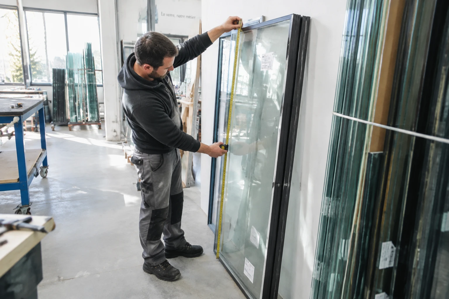 Prix double vitrage au m² : de 60 à 75 € pour le verre seul